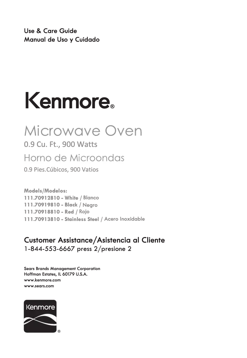 Página 1 del manual Manual de usuario Kenmore 70912