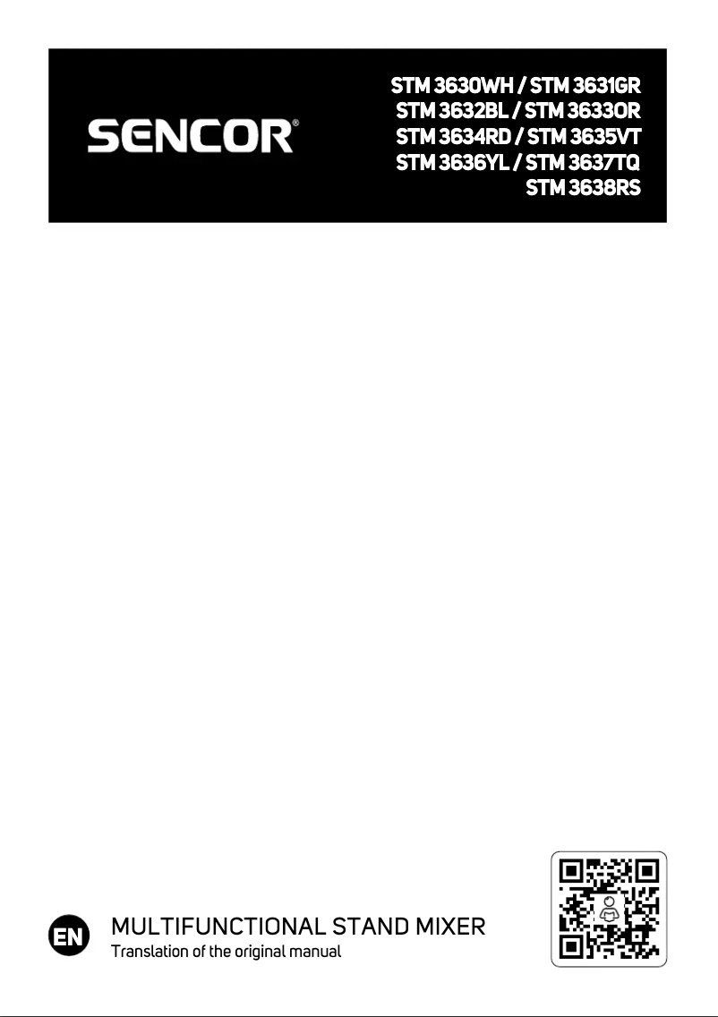 Page n°1 - Manuel utilisateur Sencor STM 3637TQ