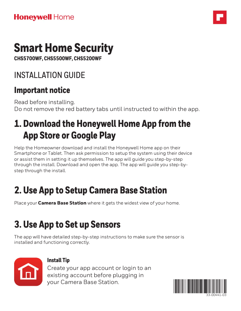 Image de la première page du manuel de l'appareil RCHS5230WF1008