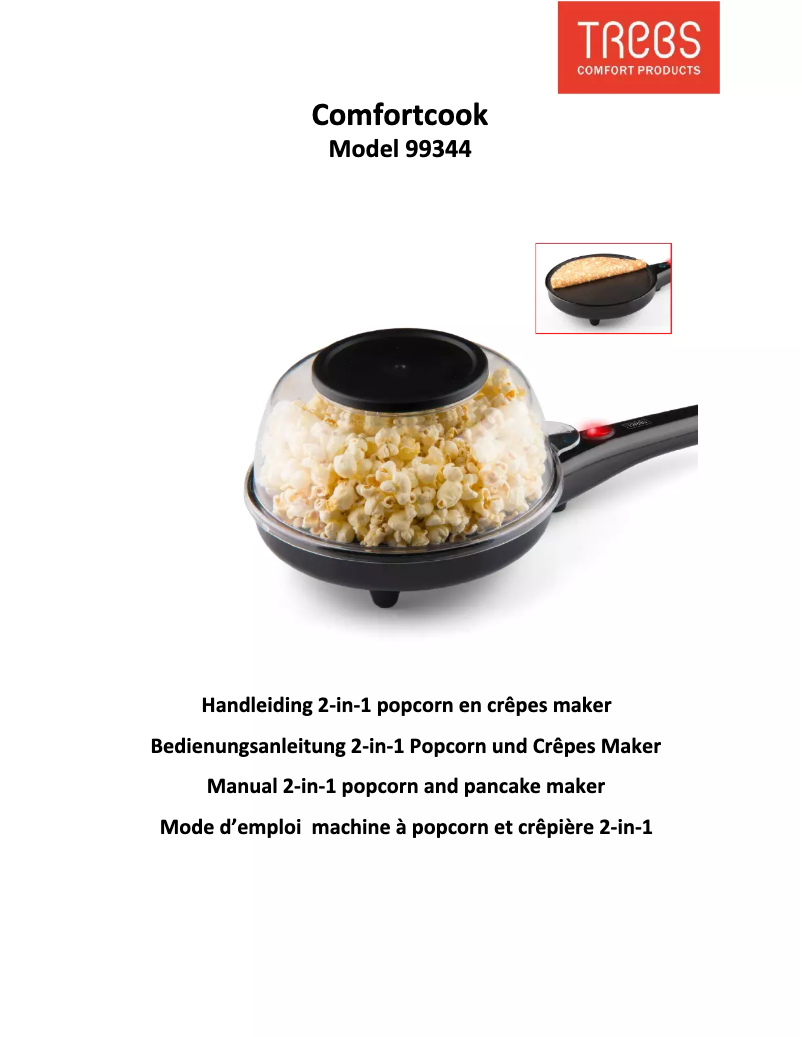 Image de la première page du manuel de l'appareil Comfortcook 99344