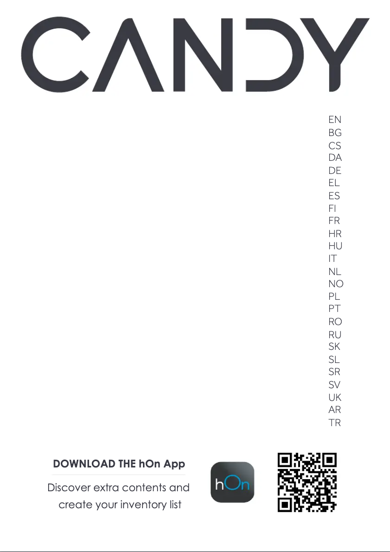 Page n°1 - Manuel utilisateur Candy CBT7719EW