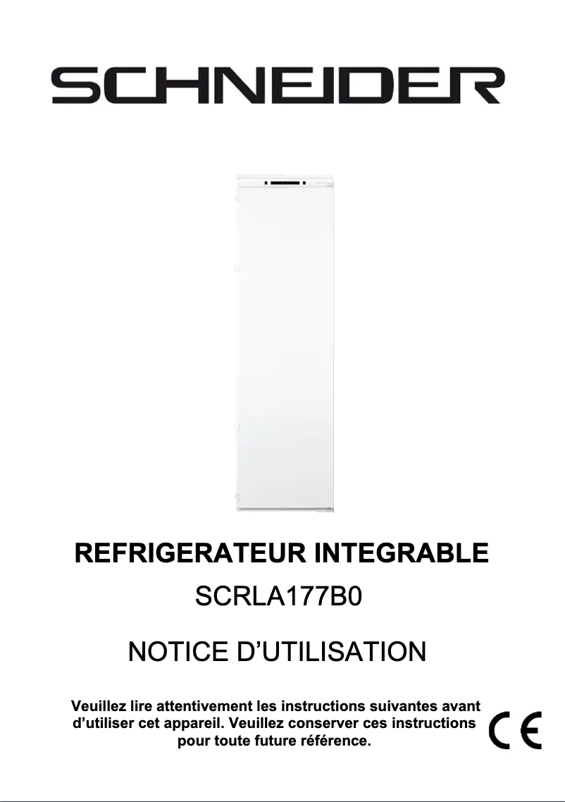 Image de la première page du manuel de l'appareil SCRLA177B0