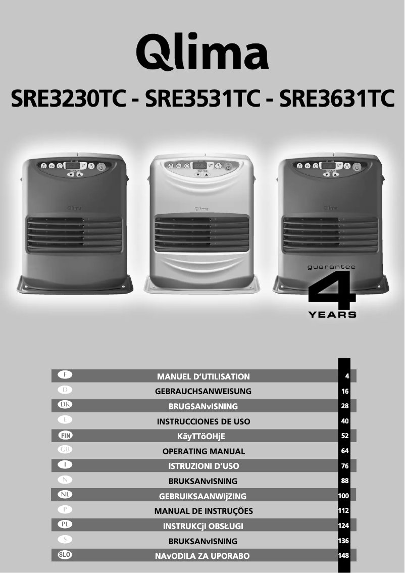 Image de la première page du manuel de l'appareil SRE3230TC
