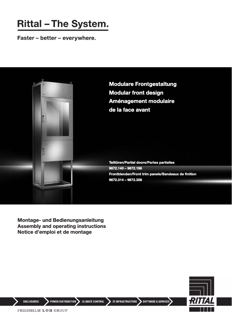 Page n°1 - Manuel utilisateur Rittal 9672.178