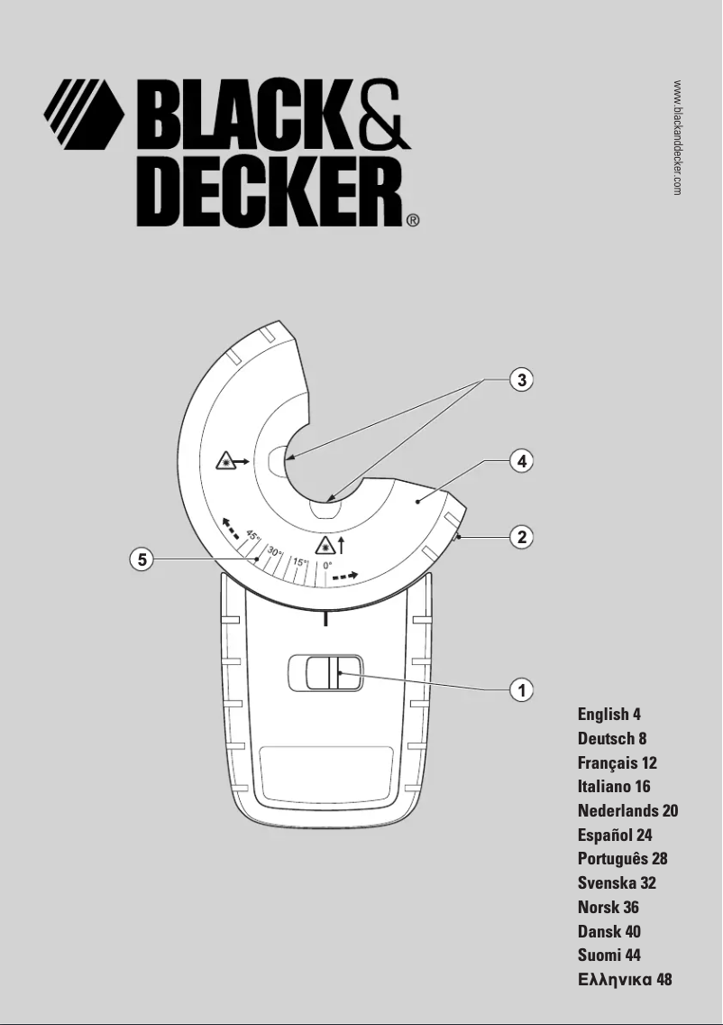 Page 1 de la notice Manuel utilisateur Black & Decker BDL180