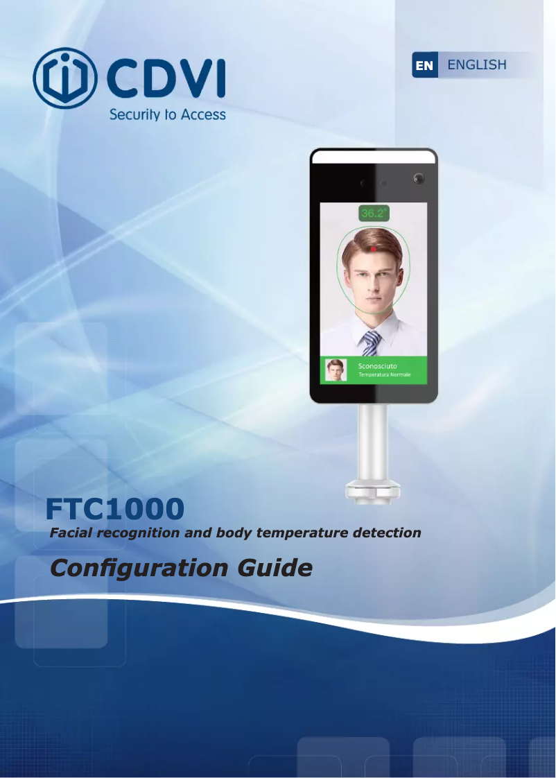 Page 1 de la notice Manuel utilisateur CDVI FTC1000