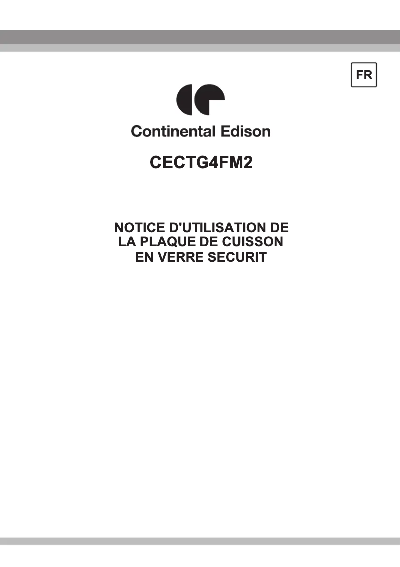 Page 1 de la notice Manuel utilisateur Continental Edison CECTG4FM2
