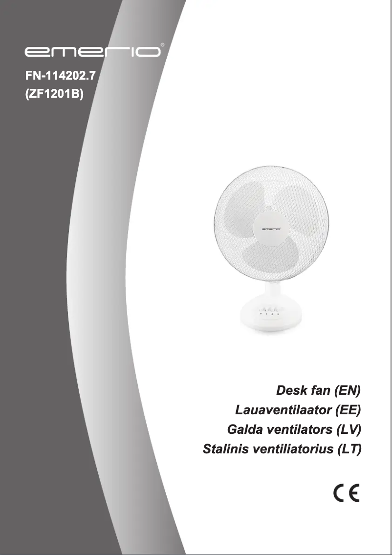 Page 1 de la notice Manuel utilisateur Emerio FN-114202.8