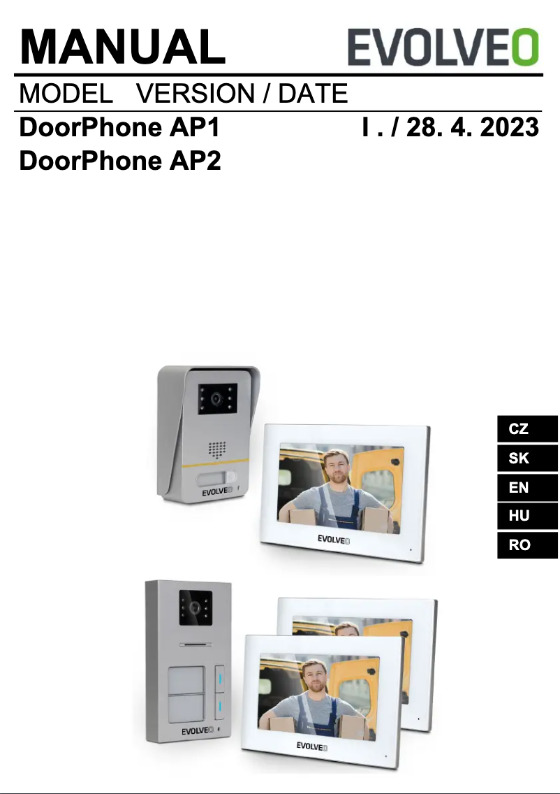 Image de la première page du manuel de l'appareil DoorPhone AP1