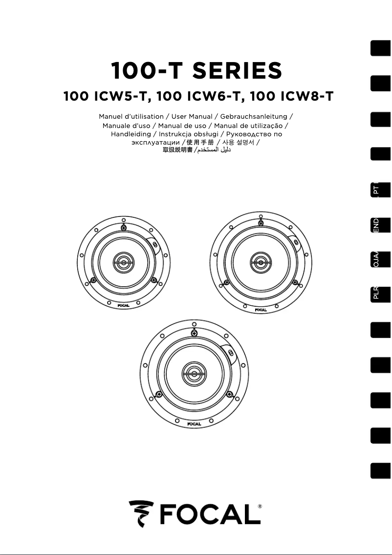 Image de la première page du manuel de l'appareil 100 ICW8-T