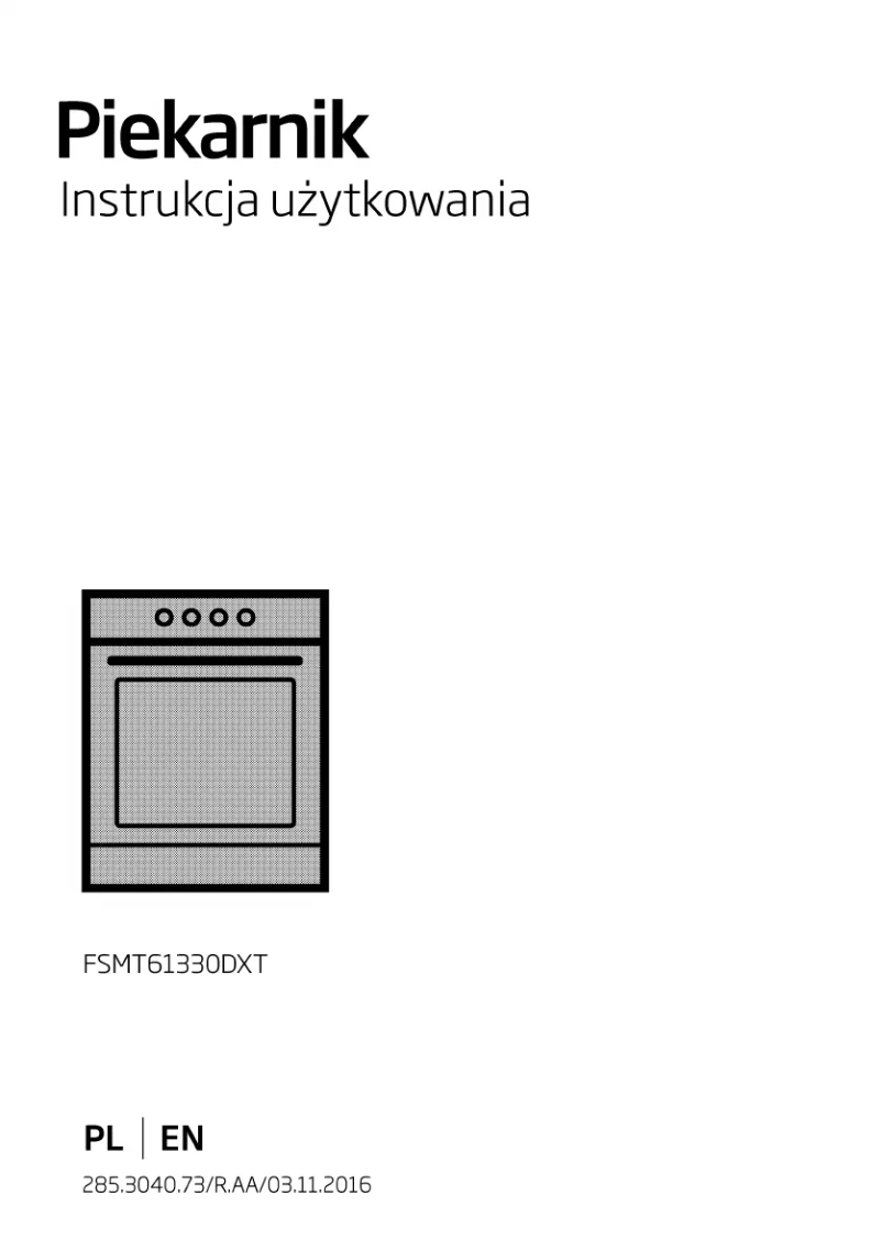 Image de la première page du manuel de l'appareil FSMT61330DXT