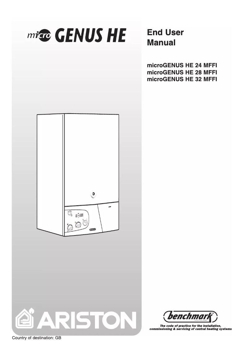 Page 1 de la notice Manuel utilisateur Ariston Thermo MicroGenus HE 24 MFFI