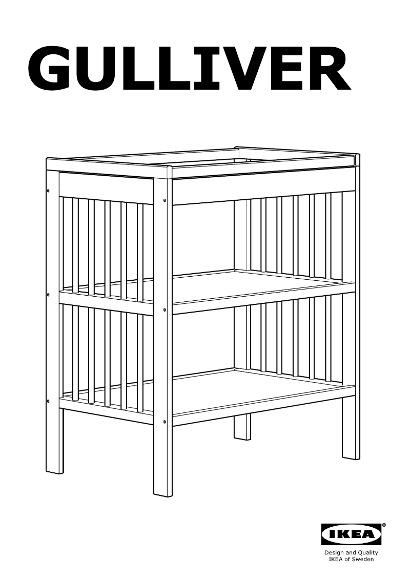 Page 1 de la notice Manuel utilisateur Ikea GULLIVER 803.070.39