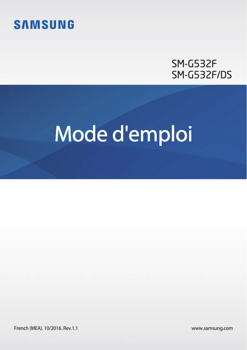 Page n°1 - Manuel utilisateur Samsung Galaxy Grand Prime Plus