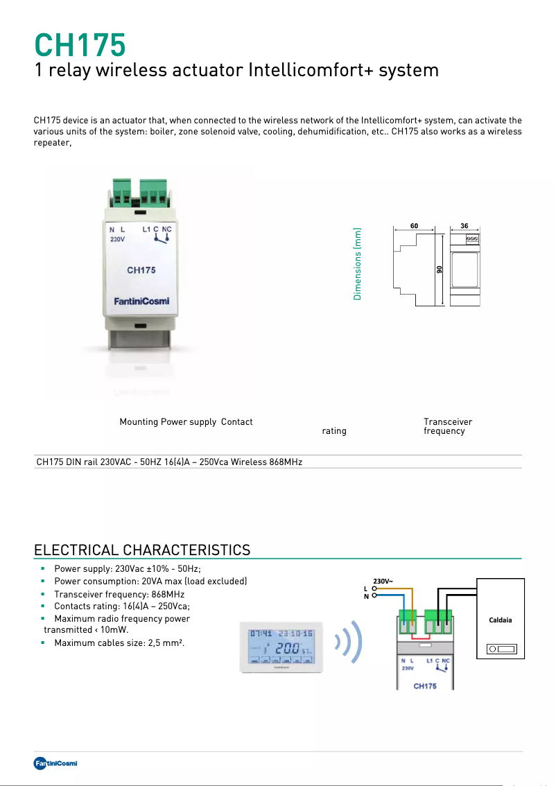 Image de la première page du manuel de l'appareil CH175