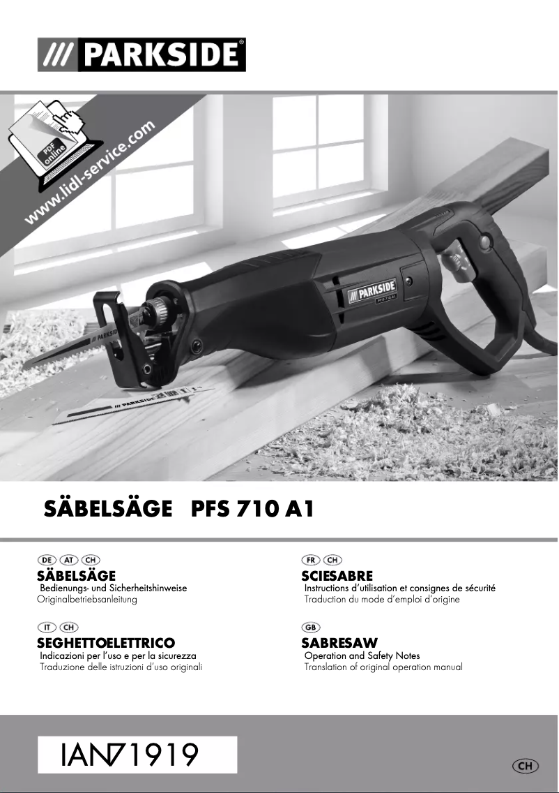 Page n°1 - Manuel utilisateur Parkside PFS 710 A1