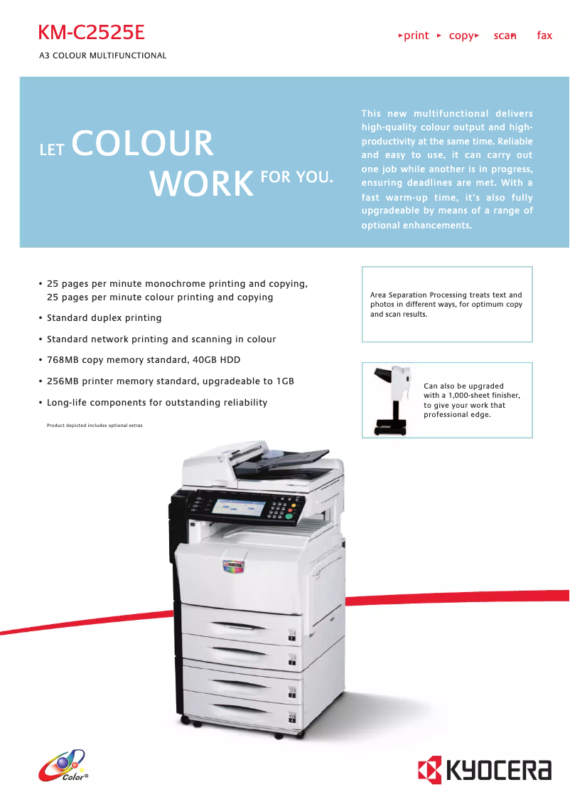 Image de la première page du manuel de l'appareil KM-C2525E