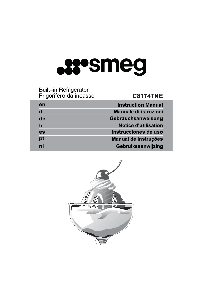 Page 1 de la notice Manuel utilisateur Smeg C8174TNE
