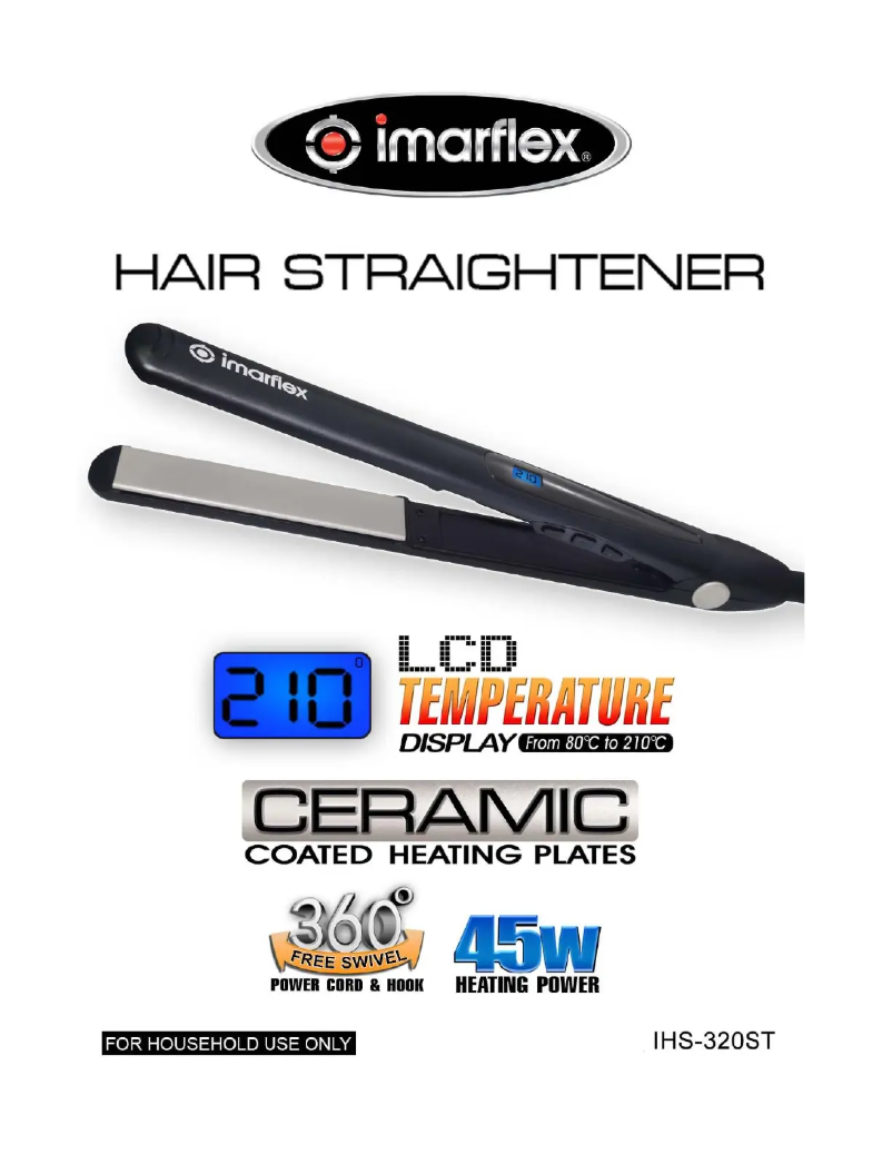 Image de la première page du manuel de l'appareil IHS-320ST