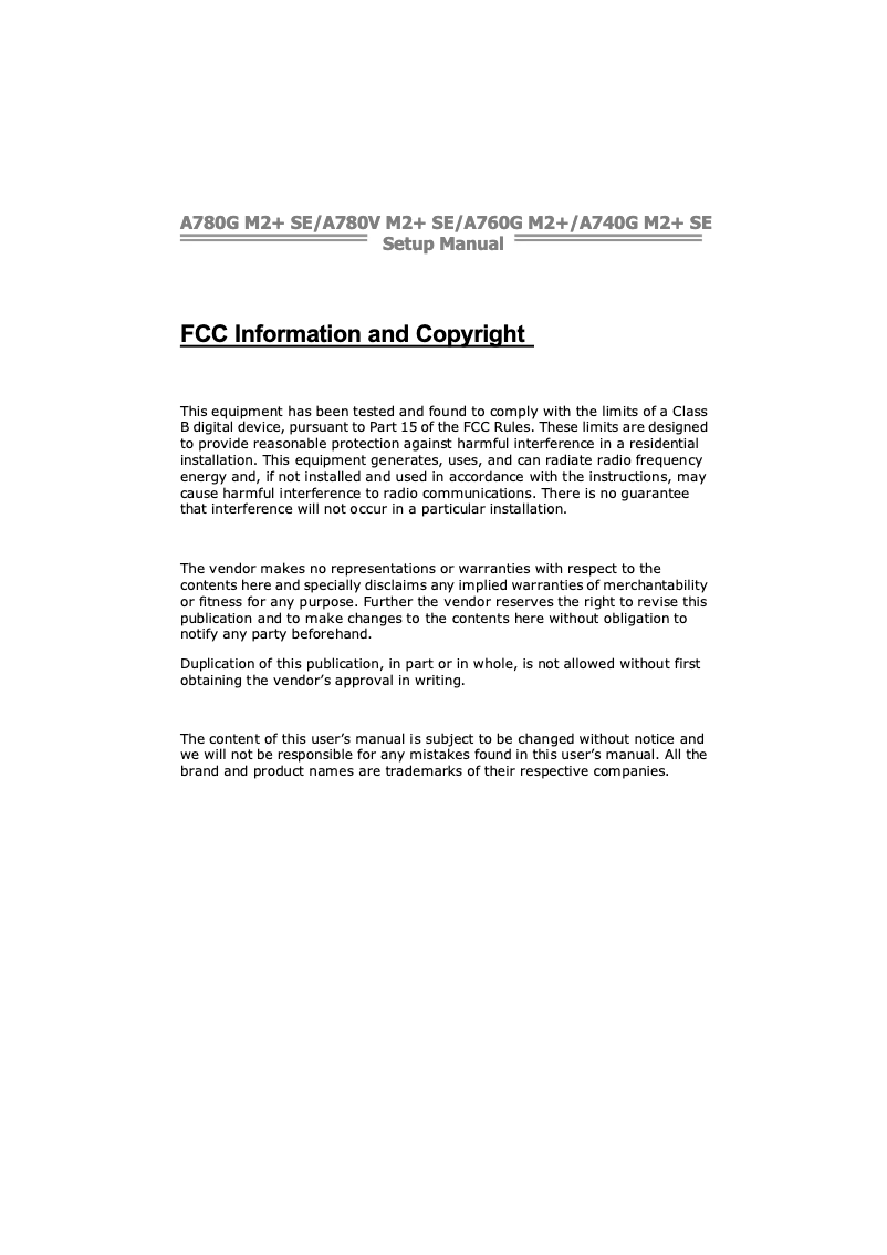 Page 1 de la notice Manuel utilisateur Biostar A760G M2+