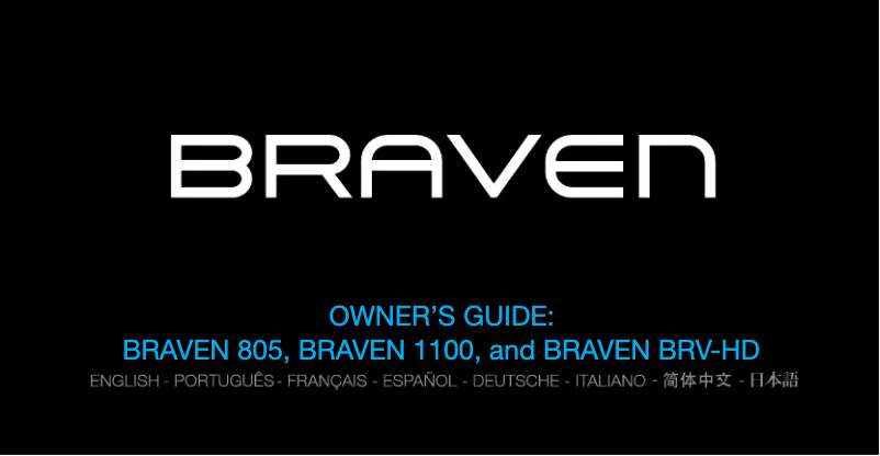 Page 1 de la notice Manuel utilisateur Braven BRV-HD