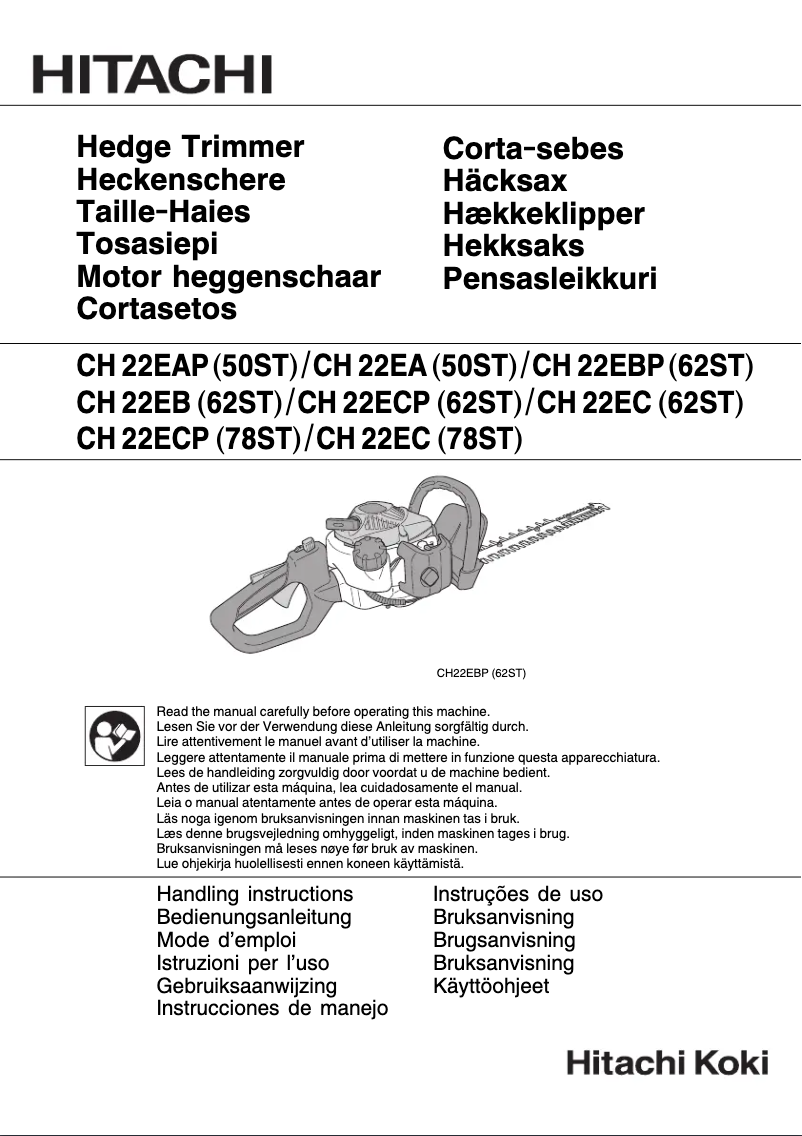 Page n°1 - Manuel utilisateur Hitachi CH 22EA