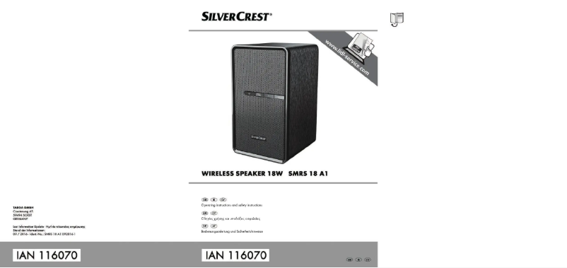 Page 1 de la notice Manuel utilisateur SilverCrest SMRS 18 A1