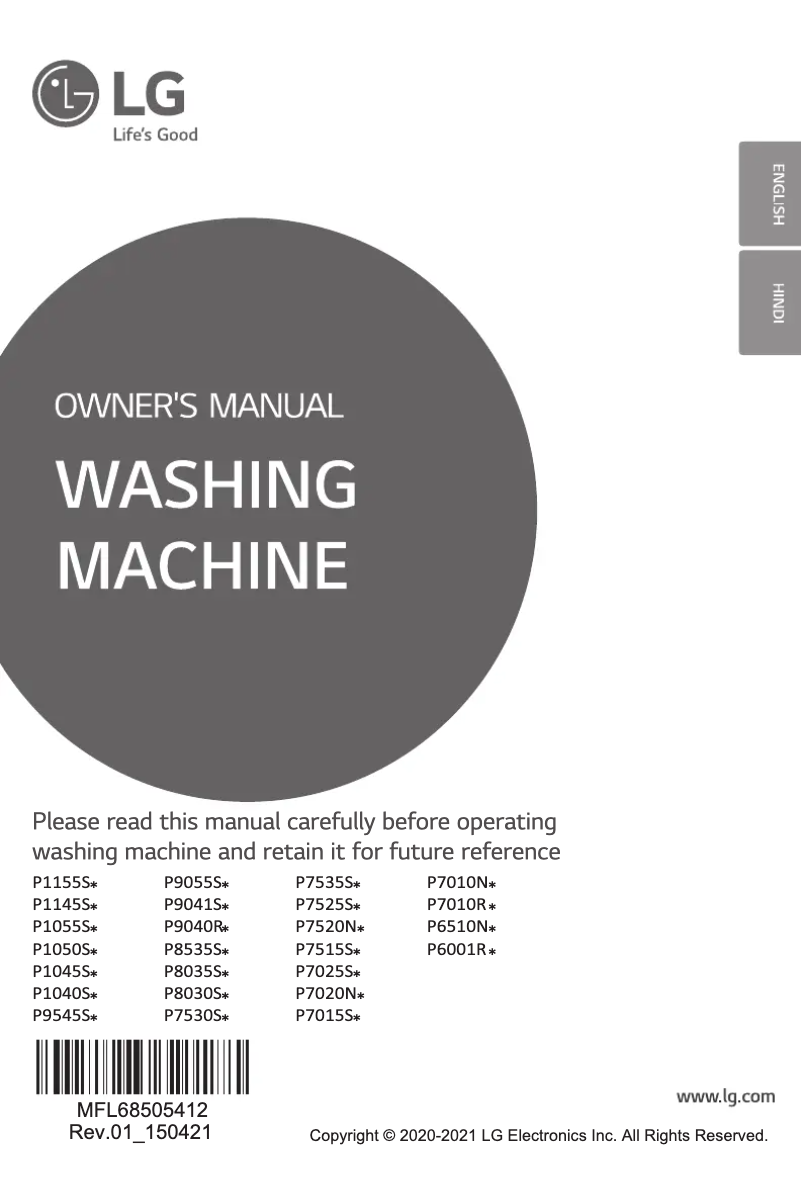 Page 1 de la notice Manuel utilisateur LG P8535SGMZ