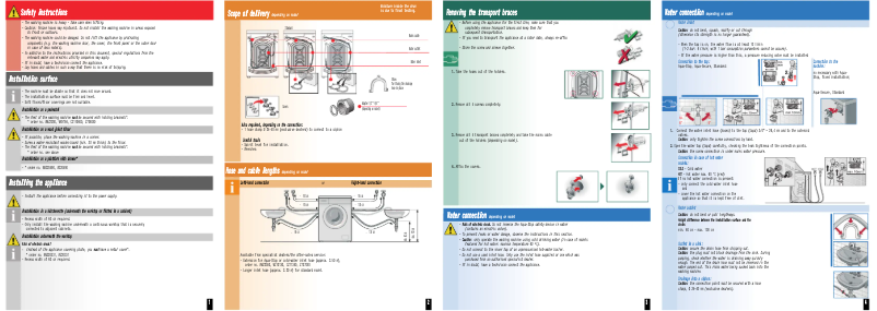 Page 1 de la notice Guide d'installation Bosch WAQ20310EE