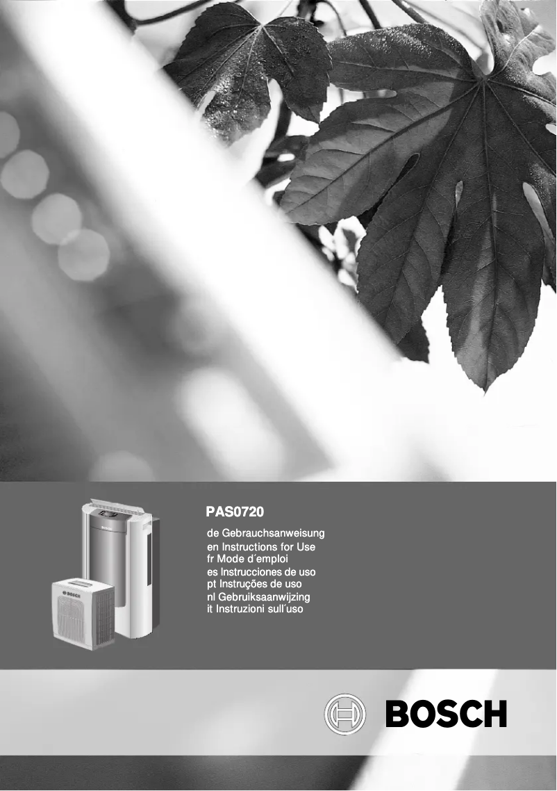 Página 1 del manual Manual de usuario Bosch PAS 0740