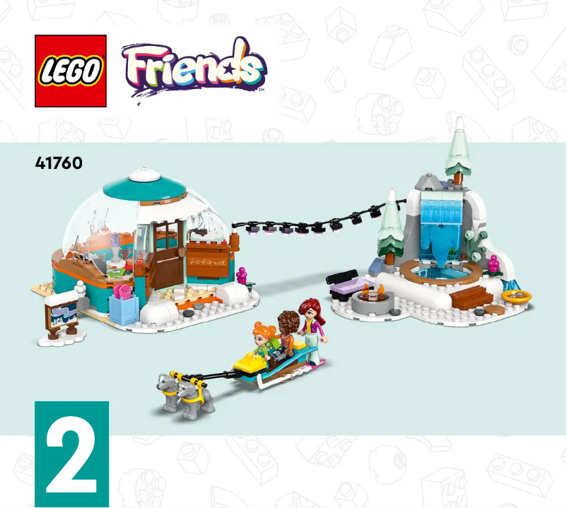 Page 1 de la notice Consignes visuelles Lego Friends 41760