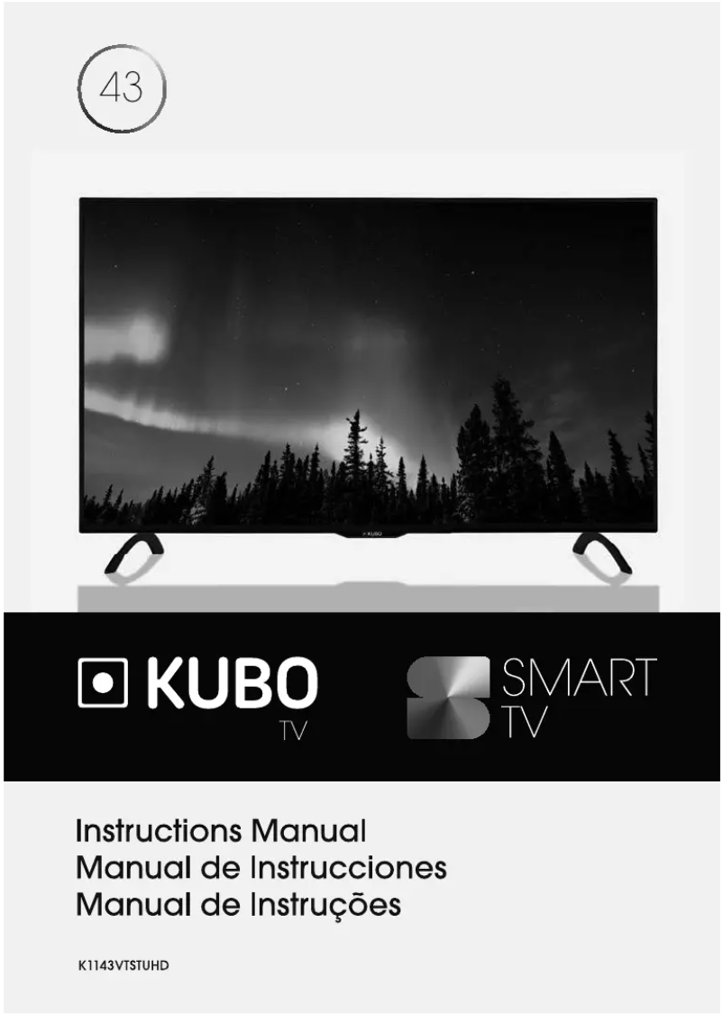 Page 1 de la notice Manuel utilisateur Kubo K1143VTSTUHD