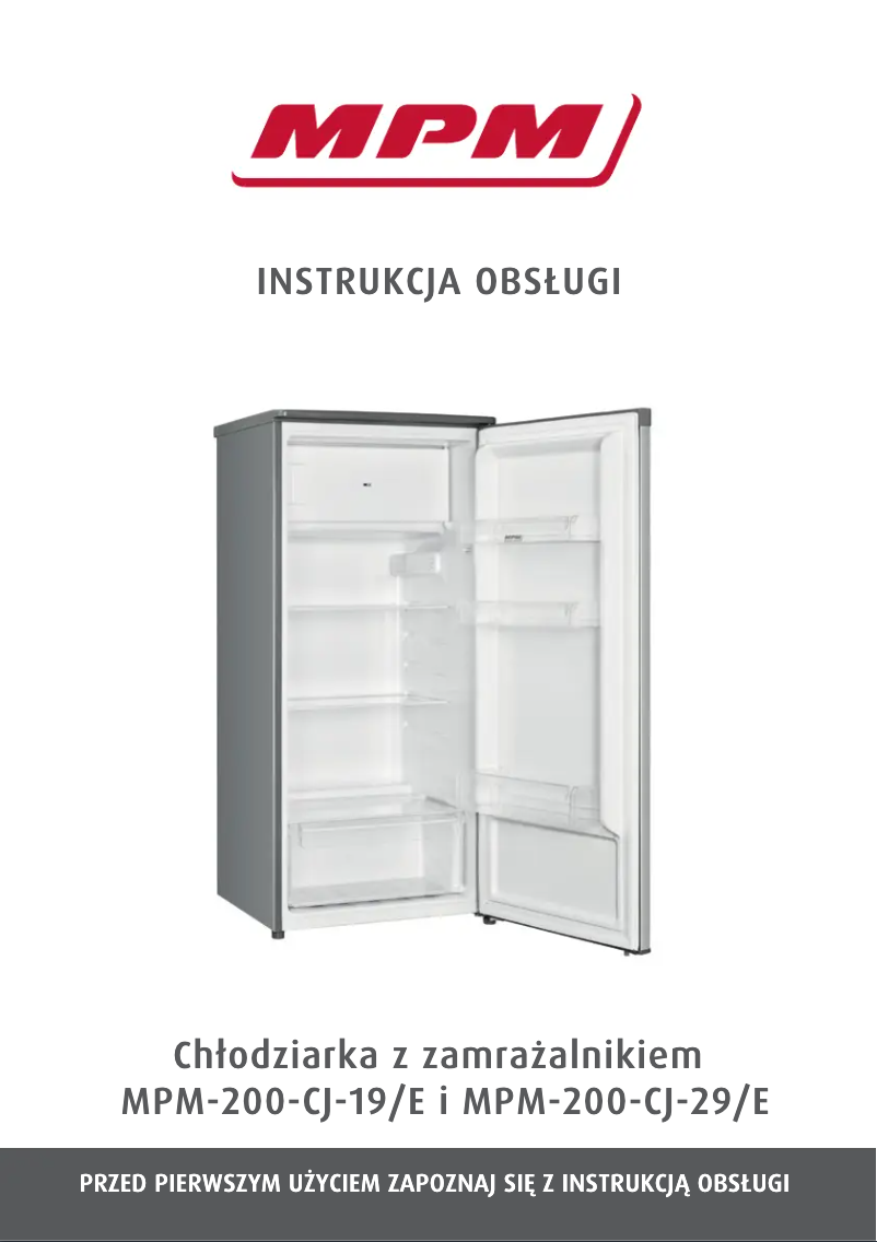 Image de la première page du manuel de l'appareil MPM-200-CJ-19