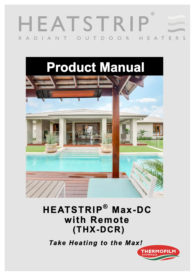 Page 1 de la notice Manuel utilisateur Heatstrip THX2400DCR