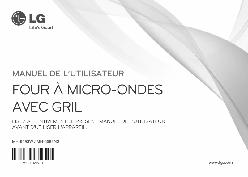 Page 1 de la notice Manuel utilisateur LG MH-6593NS