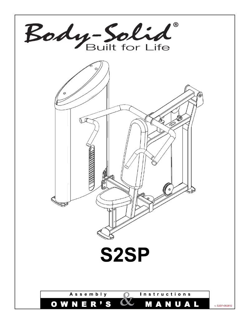 Image de la première page du manuel de l'appareil S2SP