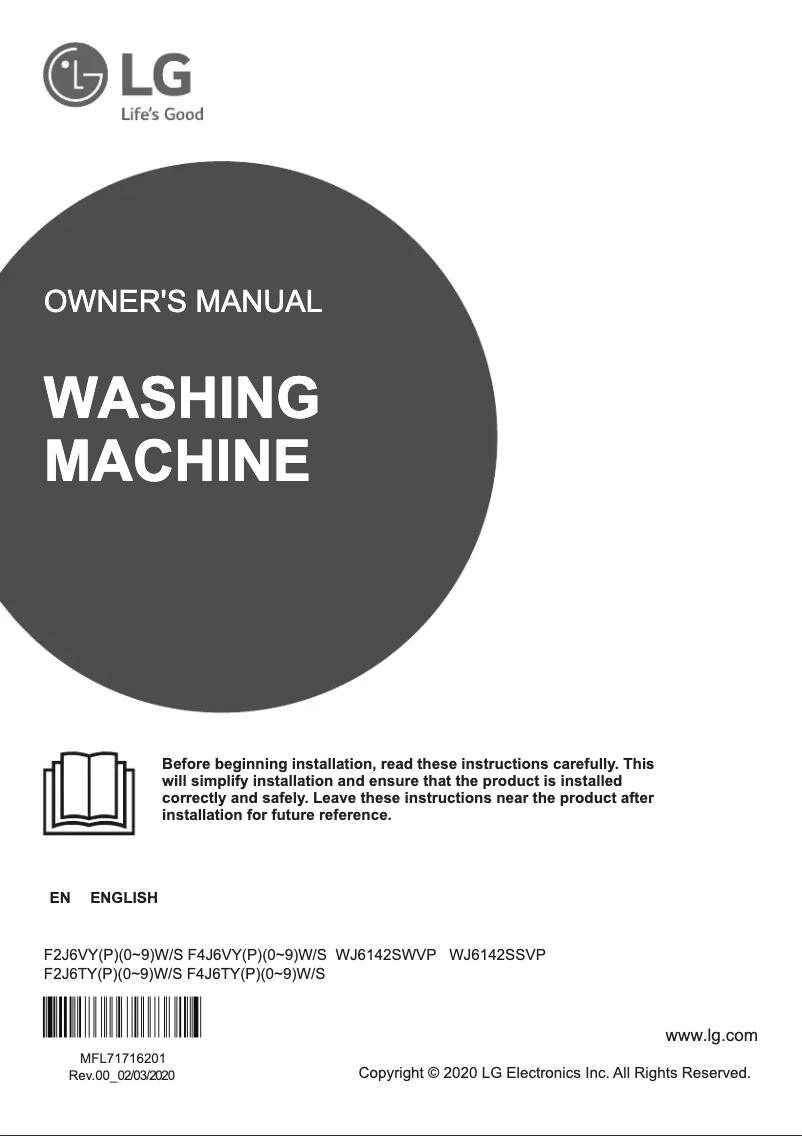 Image de la première page du manuel de l'appareil F4J6VYP2W