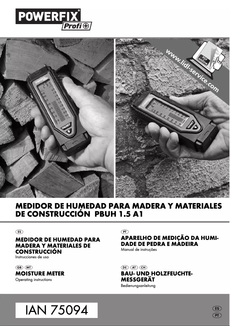 Image de la première page du manuel de l'appareil PBUH 1.5 A1