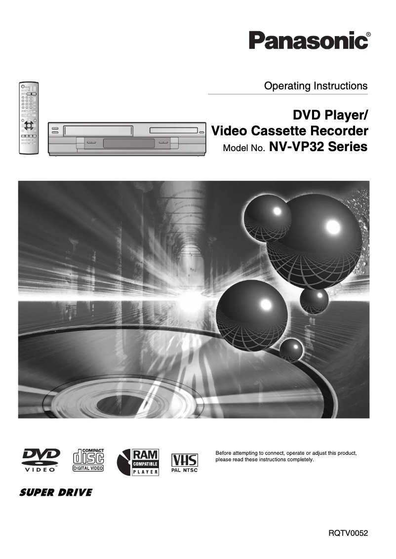 Image de la première page du manuel de l'appareil NV-VP32