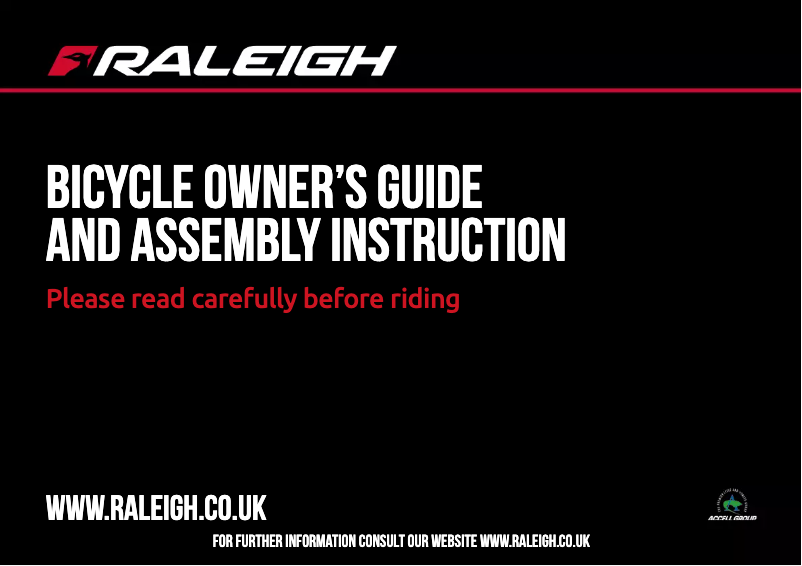 Page 1 de la notice Manuel utilisateur Raleigh Caprice