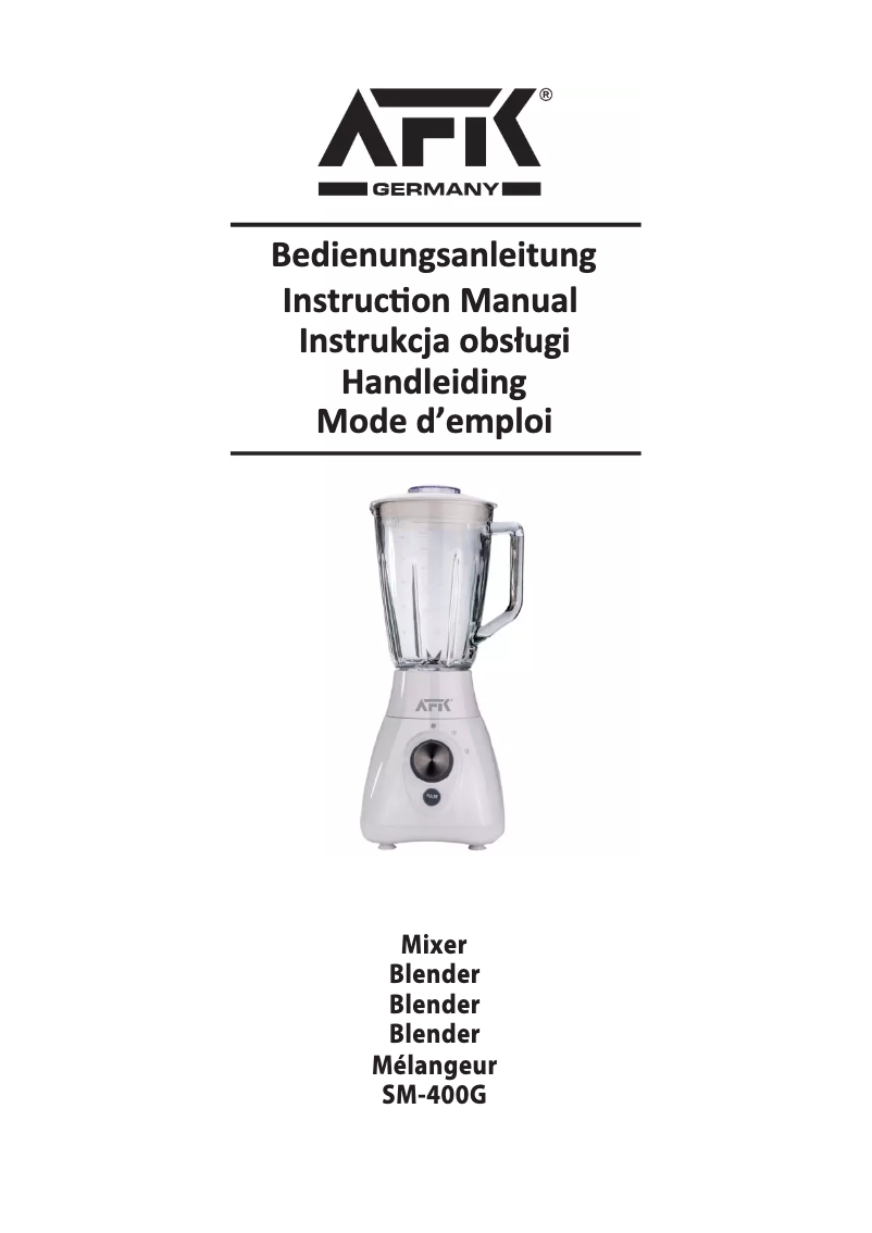 Page n°1 - Manuel utilisateur AFK SM-400G