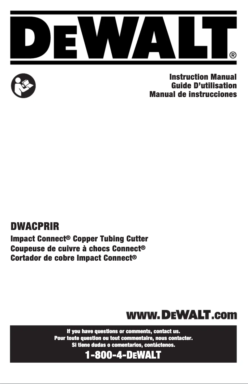 Página 1 del manual Manual de usuario DeWalt DWACPRIR