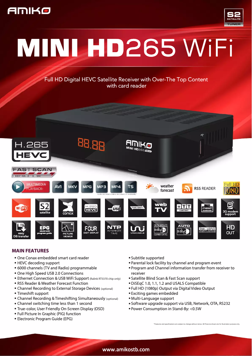 Image de la première page du manuel de l'appareil Mini HD265 Wifi