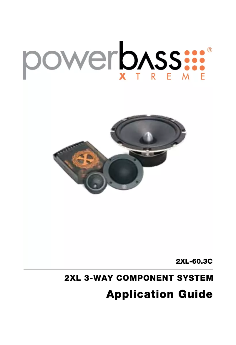 Page n°1 - Manuel utilisateur PowerBass 2XL-60.3C
