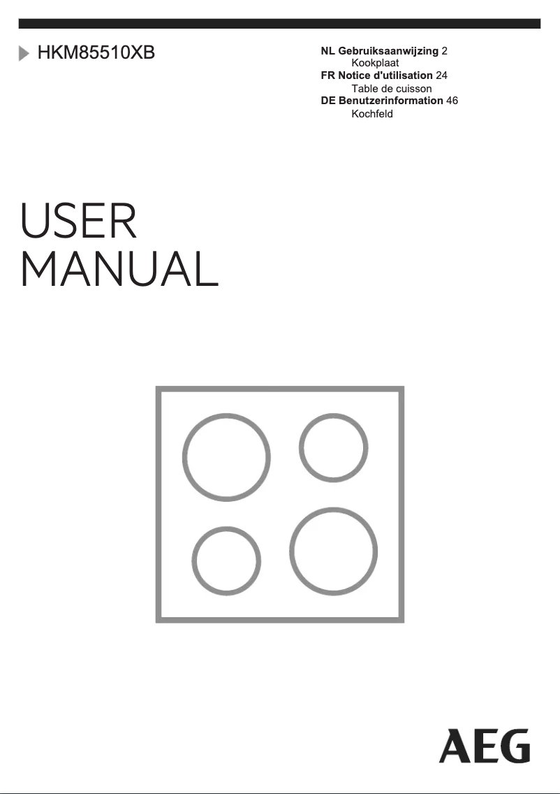 Image de la première page du manuel de l'appareil HKM85510XB