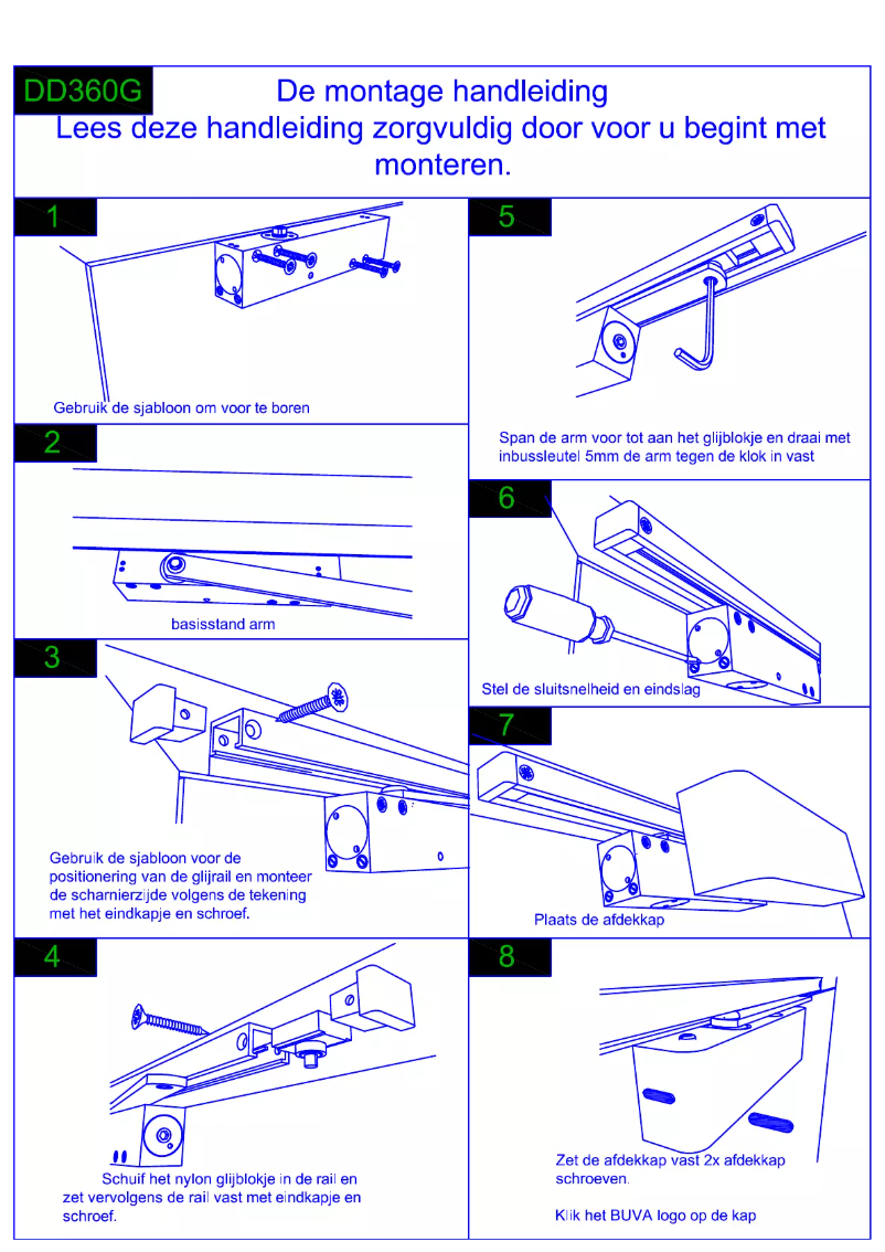 Page n°1 - Manuel utilisateur BUVA DD360G