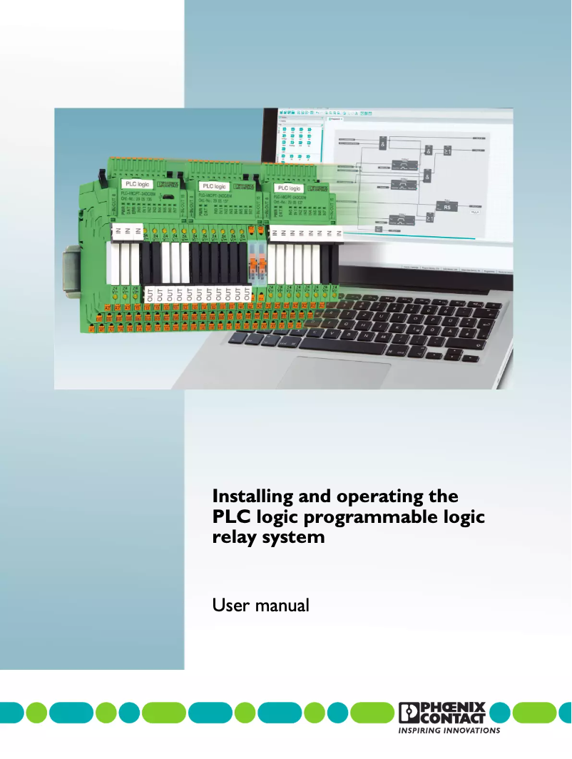 Page 1 de la notice Manuel utilisateur Phoenix PLC-V8C/PT-24DC/EM