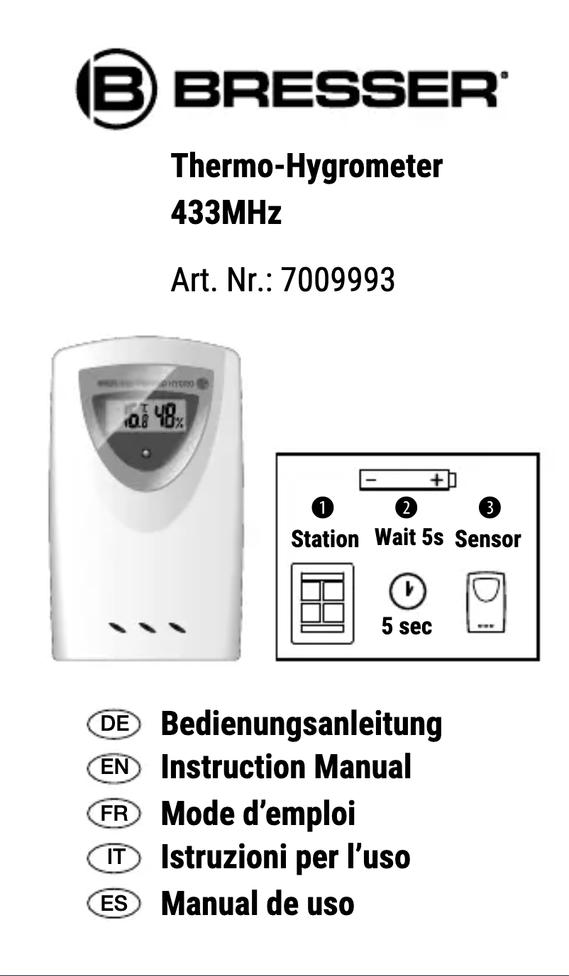 Image de la première page du manuel de l'appareil 7009993