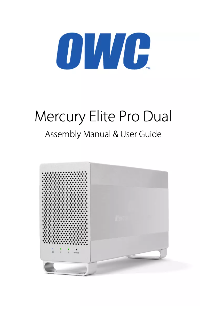 Image de la première page du manuel de l'appareil Mercury Elite Pro Dual