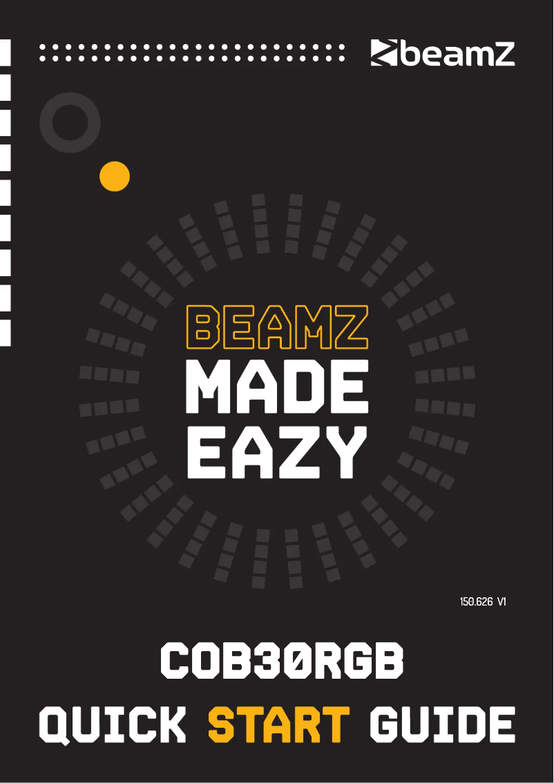 Page n°1 - Guide de démarrage rapide BeamZ COB30RGB